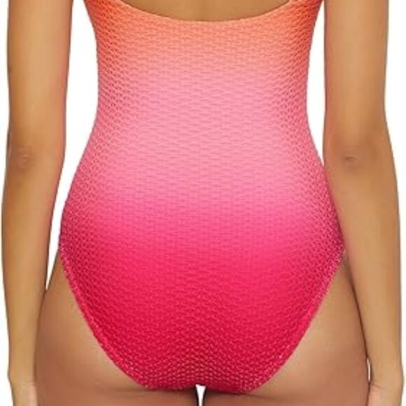 NWT Trina Turk Swim & Spa Collection Ombre Openwork Overlay One Piece Swimsuit - Picture 3 of 16